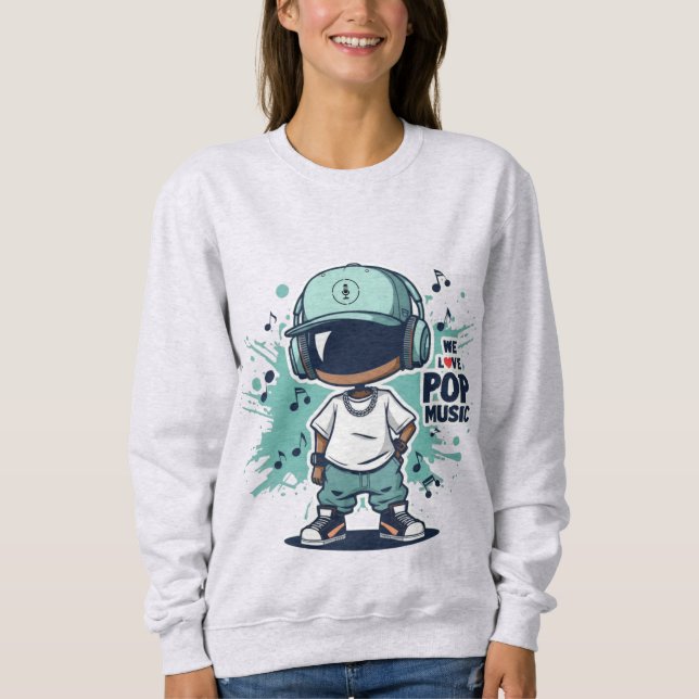 We Love Pop Music T Shirt (Framsida)