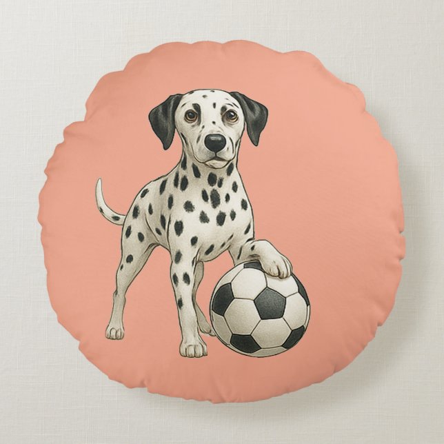 we love sports rund kudde (Framsidan)