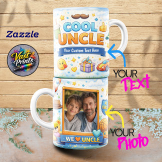 We Love Uncle Happy Celebration Photo Collage Mugs Kaffemugg