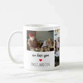 We Love You Custom Family Photo Collage Mug Kaffemugg
