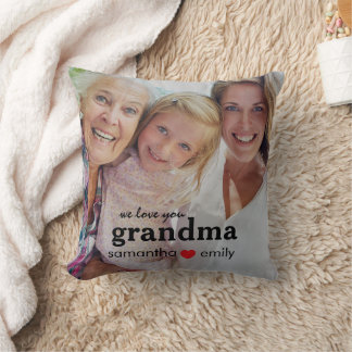 we love you grandma photo  kudde