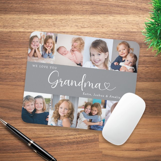 We Love you Grandma Script 8 Photo Modern Musmatta (Skapare uppladdad)