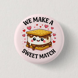 We Make A Sweet Match — Cute and Asthetic Patches Knapp