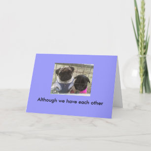 We miss you card kort
