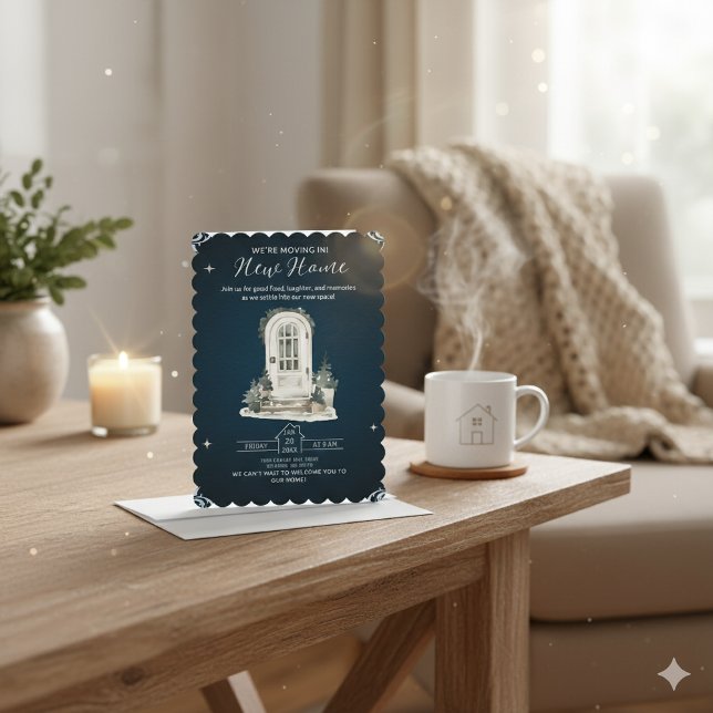 We’re Moving In! New Home Housewarming Invitation Inbjudningar (Skapare uppladdad)
