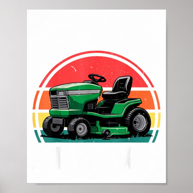 We Ride At Dawn Riding Lawn Mower Toddler Funny Mo Poster (Framsidan)