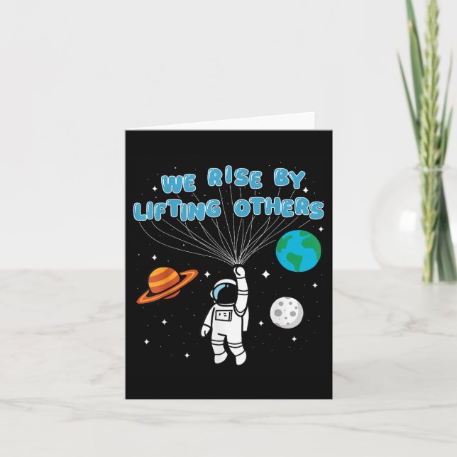 We Rise By Lifting Others Motivational Quote Insra Kort (Framsida)