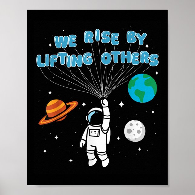 We Rise By Lifting Others Motivational Quote Insra Poster (Framsidan)