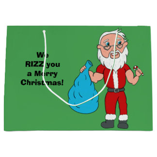 We Rizz You a Merry Christmas Custom Santa