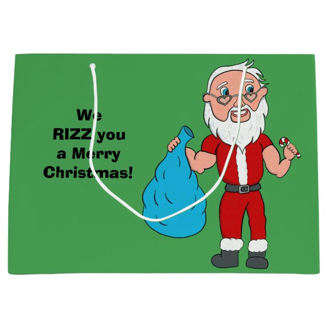 We Rizz You a Merry Christmas Custom Santa (Framsidan)