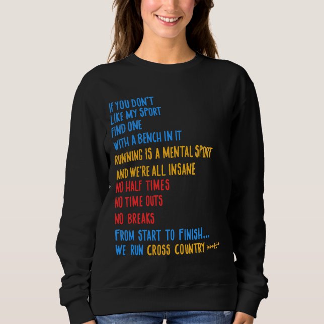 We Run Cross Country Running Shirt CC Runner Gift  T (Framsida)