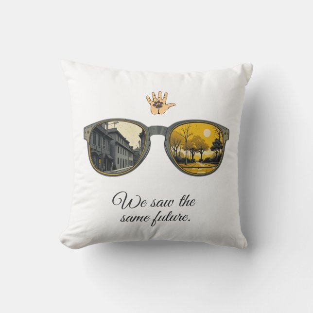 We saw the same future kudde (Framsida)