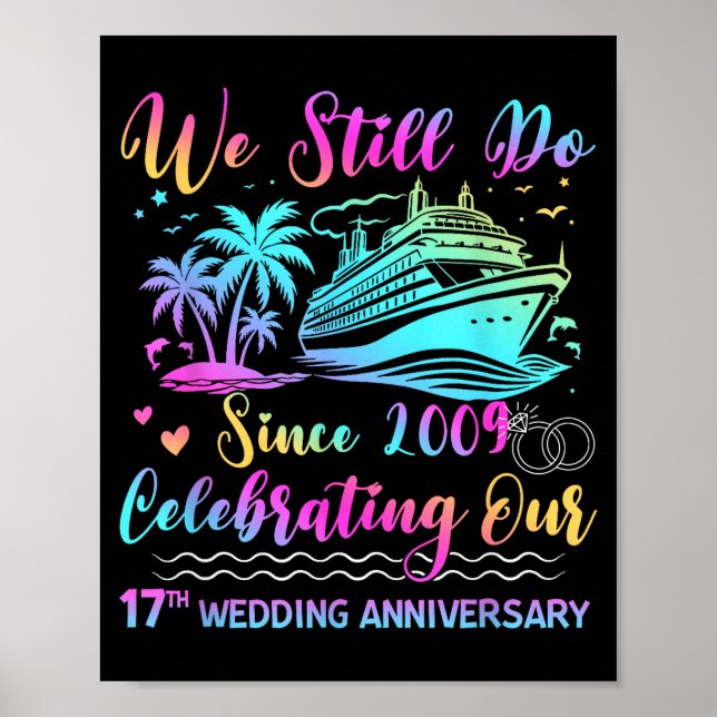 We Still Do 17th Wedding Anniversary Cruise Trip C Poster (Framsidan)