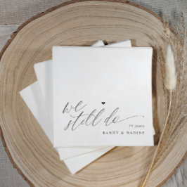 We Still Do Elegant Wedding Anniversary Pappersservett