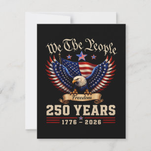 We The People 250 år frihet örn Inbjudningar