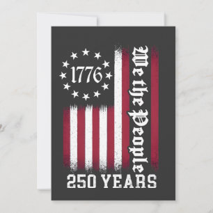 We The People 250 år jubileum USA Inbjudningar