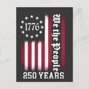 We The People 250-årsjubileum USA Helg Vykort