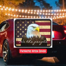 We The People American Flag Bald Eagle