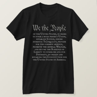We the People Full Constitution Preamble T Shirt