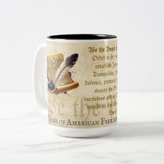 We the People Mug 250 Year Anniversary of America Två-Tonad Mugg
