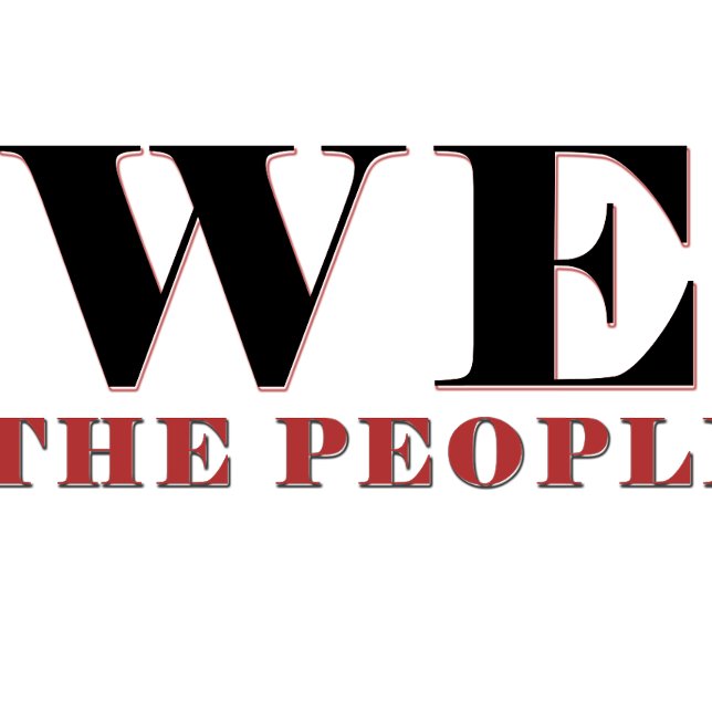 We The People Typografi T-Shirt | Patriotisk Tee (Skapare uppladdad)