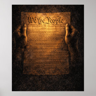We the People USA:s konstitution Poster