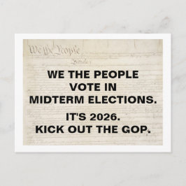 We the People Vote in 2026 Midterm Elections Vykort