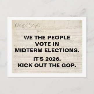 We the People Vote in 2026 Midterm Elections Vykort
