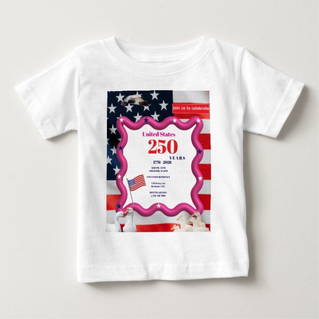 We The Silly Geese 250th Funny Celebration T Shirt (Framsida)