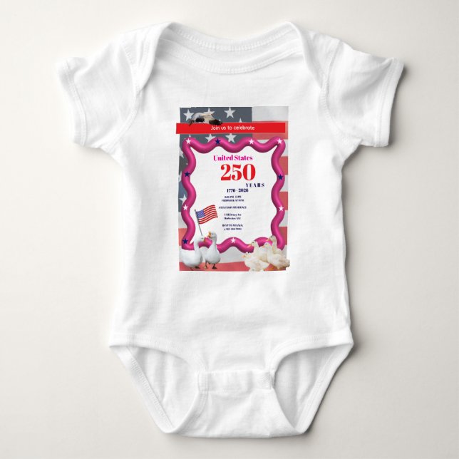 We The Silly Geese 250th Funny Celebration T Shirt (Framsida)