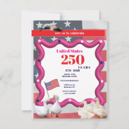 We The Silly Geese 250th Funny Celebration Tack Kort