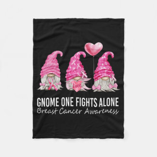 We Wear Pink Gnome Gnomies Breast Cancer Awareness Fleecefilt