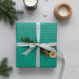We Wish You a Merry Christmas Carol on Elf Green Presentpapper