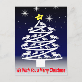 We Wish you a Merry Christmass Postkarte Vykort
