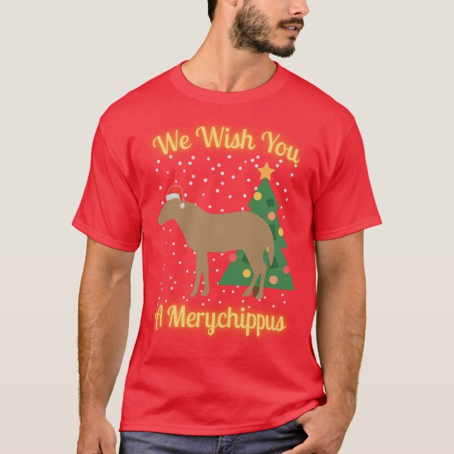 We Wish You a Merychippus T-Shirt (Framsida)