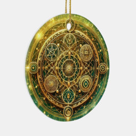 Wealth Flow Sigil Julgransprydnad Keramik