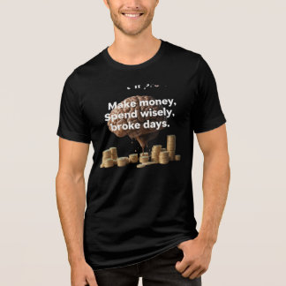 Wealth Mindset T-Shirt - Smart Money Quote Tee för