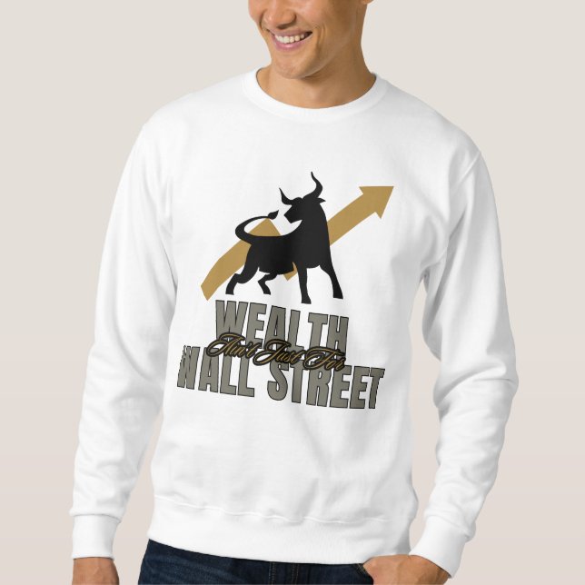 Wealth Rebebell Street Smart Investor Exklusiv Lång Ärmad Tröja (Framsida)