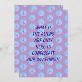 Weapon Alien Abduction Invitation Inbjudningar