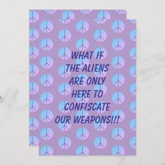 Weapon Alien Abduction Invitation Inbjudningar