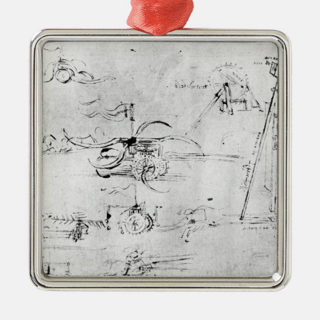 Weaponrydesigner, fol. 40v-a julgransprydnad metall (Framsidan)