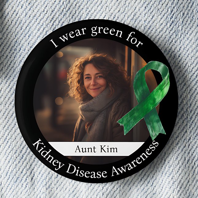 Wear Green for Kidney Disease Awareness Photo Knapp (Skapare uppladdad)