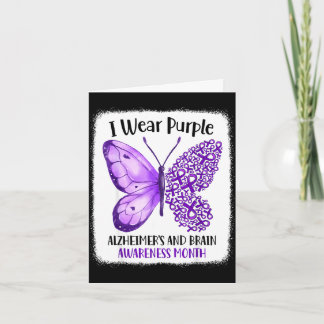 Wear purple alzheimer's and brain awareness month kort