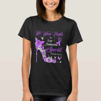Wear Purple Butterflies Fibromyalgia Awareness T Shirt