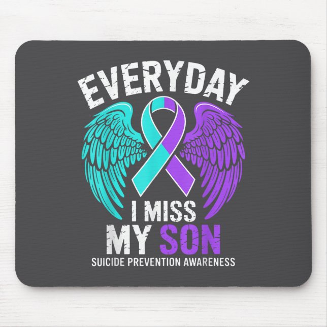 Wear Teal &amp; Purple I Miss My Son Suicide Preve Musmatta (Framsidan)
