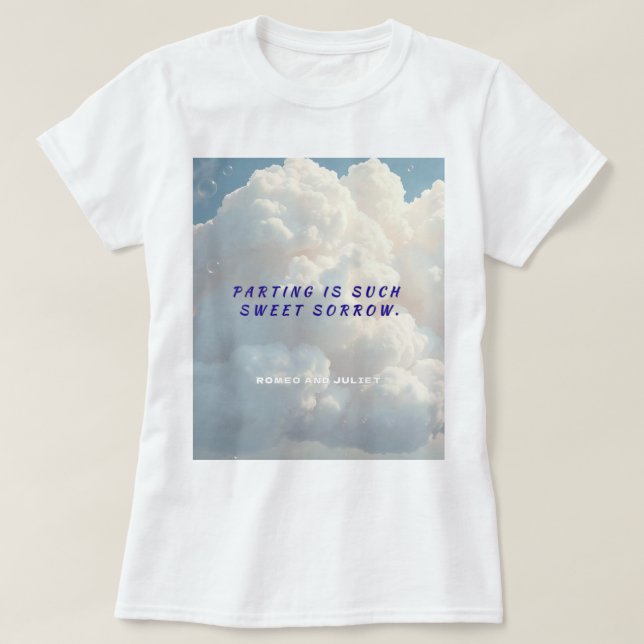 Wear the Wit of Shakespeare – Cloud Illustration T Shirt (Design framsida)