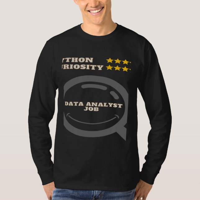 Wear your python data analyst developer t shirt (Framsida)