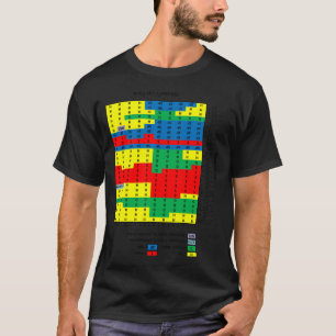 Wearable Blackjack-strategidiagram (upp och ned fö T Shirt