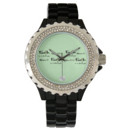 Wearable Inspiration: "Faith is a Lifestyle" Watch Armbandsur