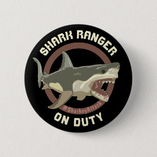 Wearable-knapp för Sharkey d'Shark "Sharkey Attack Knapp